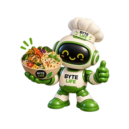 Rice Bowl BYTE holding a rice bowl
